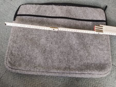 Notebooktasche grau Filz