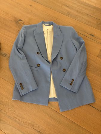 H&M Blazer hellblau zweireihig Grösse 34, neu!