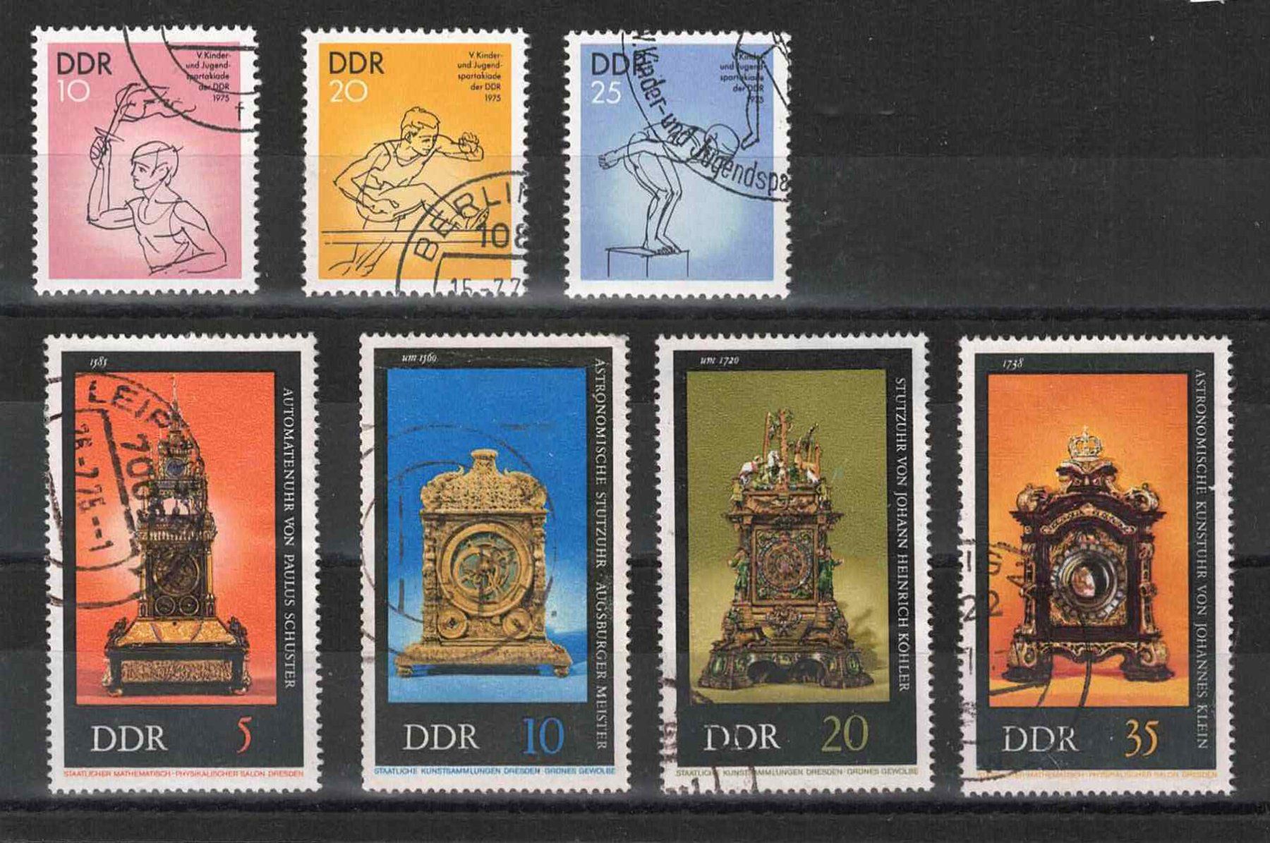 Tutti i francobolli: Lot DDR  - 1975 – Usato da CHENE-BOURG venduto da Praslin