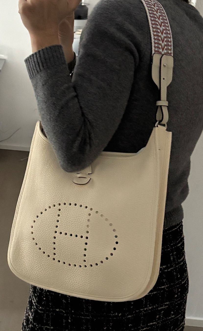 Hermès Borse da donna: Hermes Evelyne 29 Nata Color, Palladium hardware – Usato da Nyon venduto da My_wardrobe 1