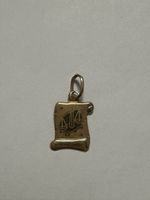 Pendentif balance signe astrologique Or jaune.