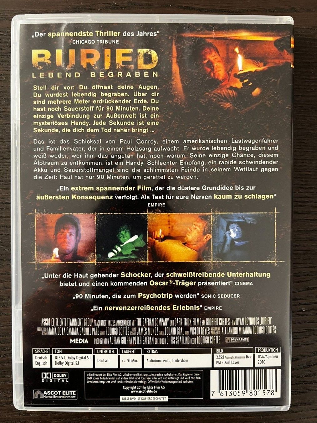Tutti i DVDs: Buried: Lebend begraben – Usato da Zürich venduto da FilmFreunde 1