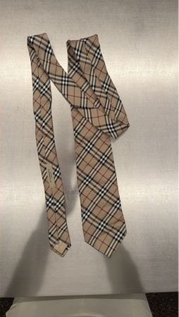 Burberry Krawatte Beige kariert neuwertiger Zustand