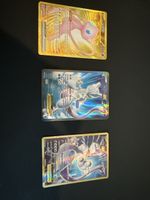 Pokémon Karten Mewtu und Mew GX Holo 3 Stück