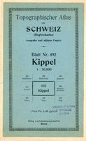 Kippel VS  -  Topographischer ATLAS  -  1 : 50'000 / 6 Scans
