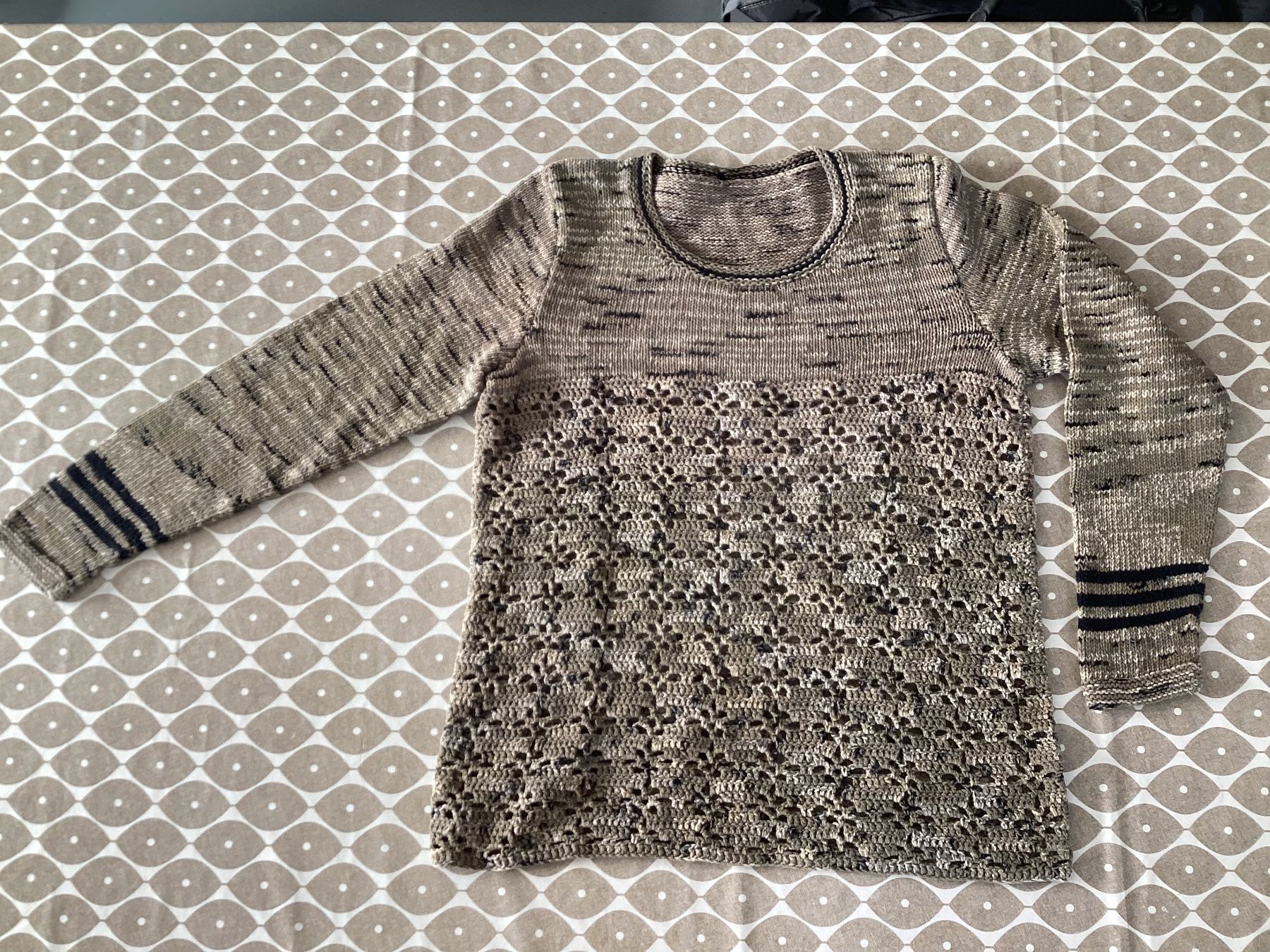 Pullover & Sweatshirts: Handgestrickter Baumwoll Pullover Gr.38 – Gebraucht aus Zürich von orella79