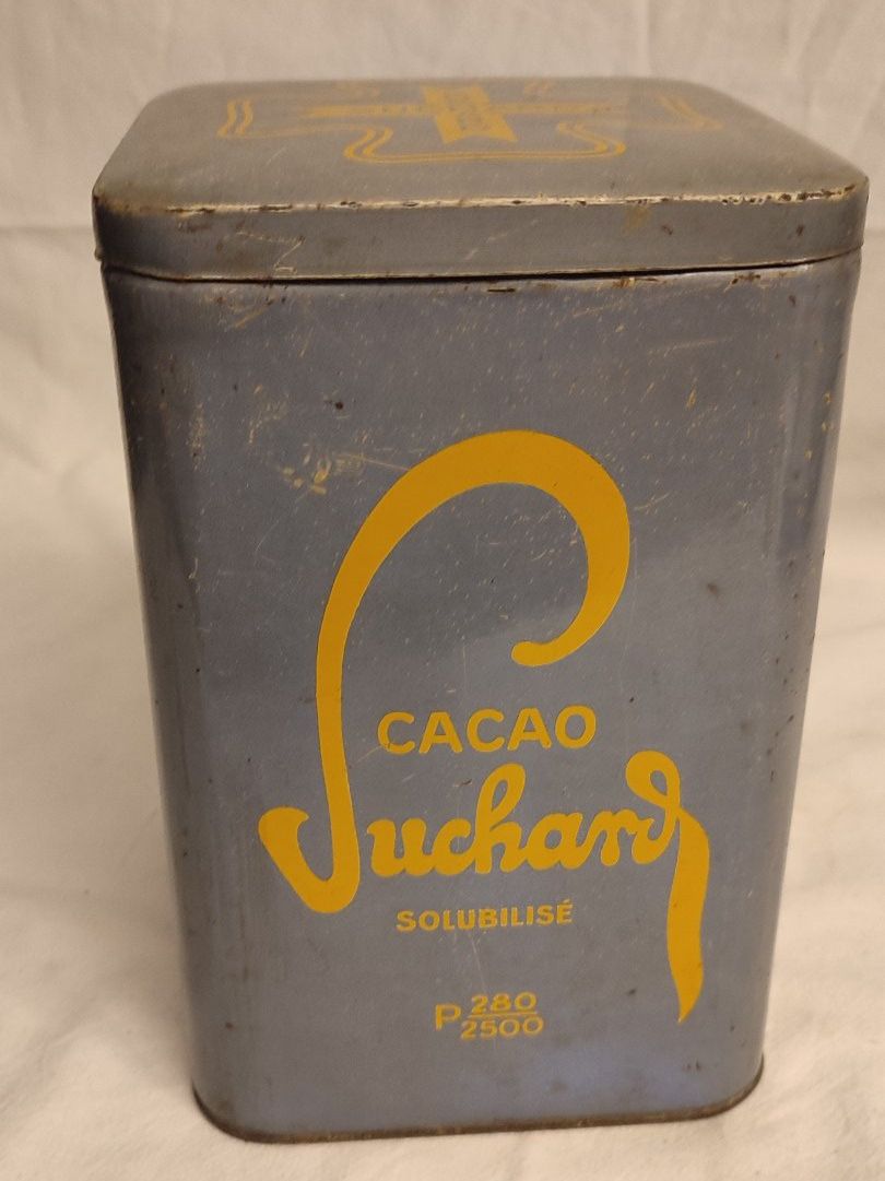 Suchard Barattoli: Wunderschöne alte Blechdose von SUCHARD CACAO 22 cm – Usato da Gelterkinden venduto da MYSTOREFORYOU4460