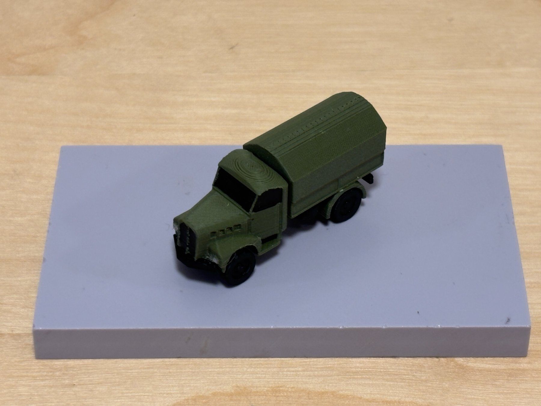 Modellini di ferrovie: Saurer 2DM mit Plane 1:160 3D-Druck – Nuovo (secondo la descrizione) da Bülach venduto da h0slotch