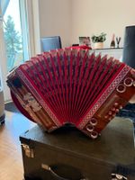 Steirische Harmonika  Diatonisch B E s club mit Koffer