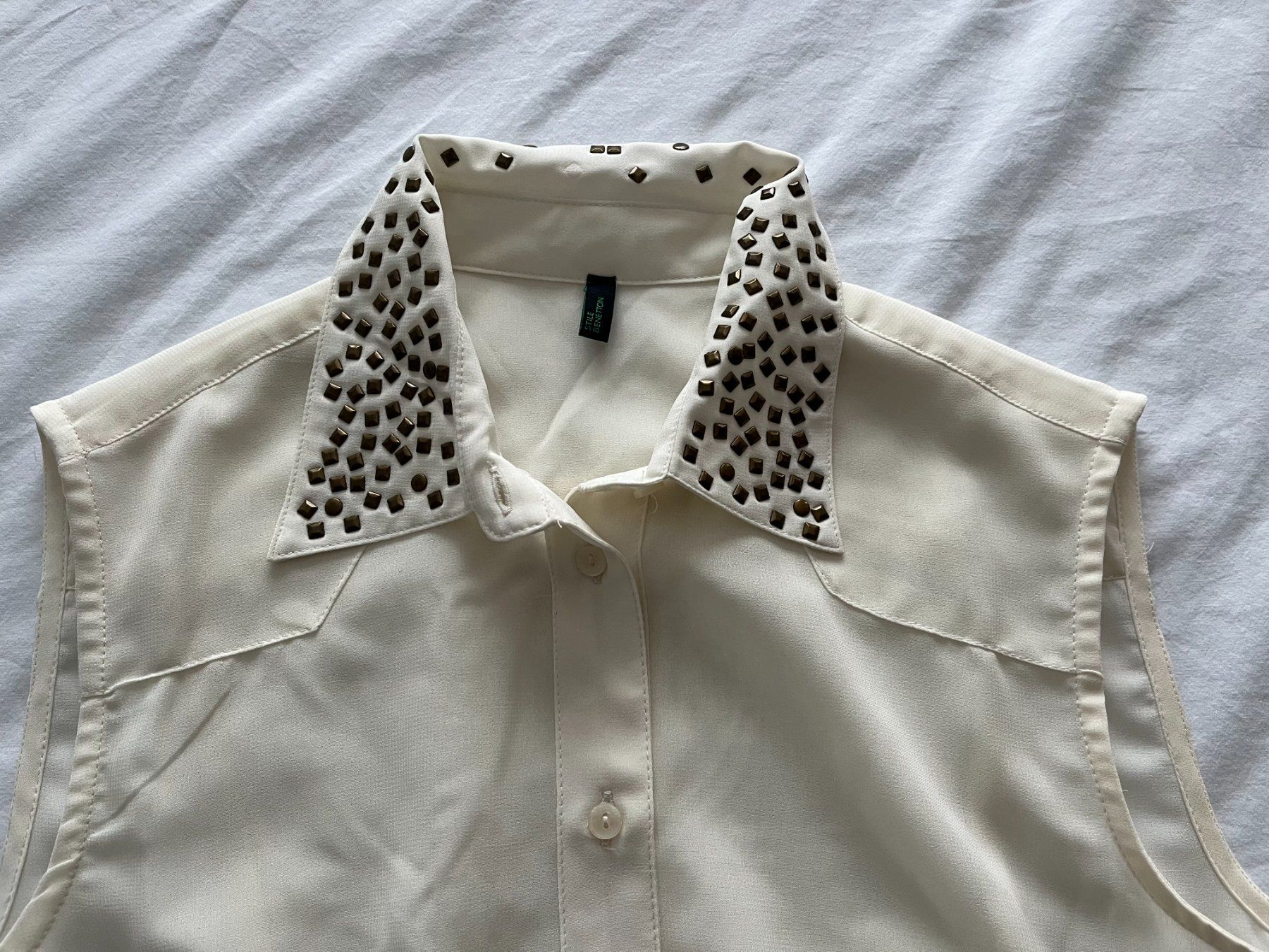 Benetton Top: Damen Top "Benetton" Farbe crème Grösse M – Usato da Jona venduto da Flexer02 3