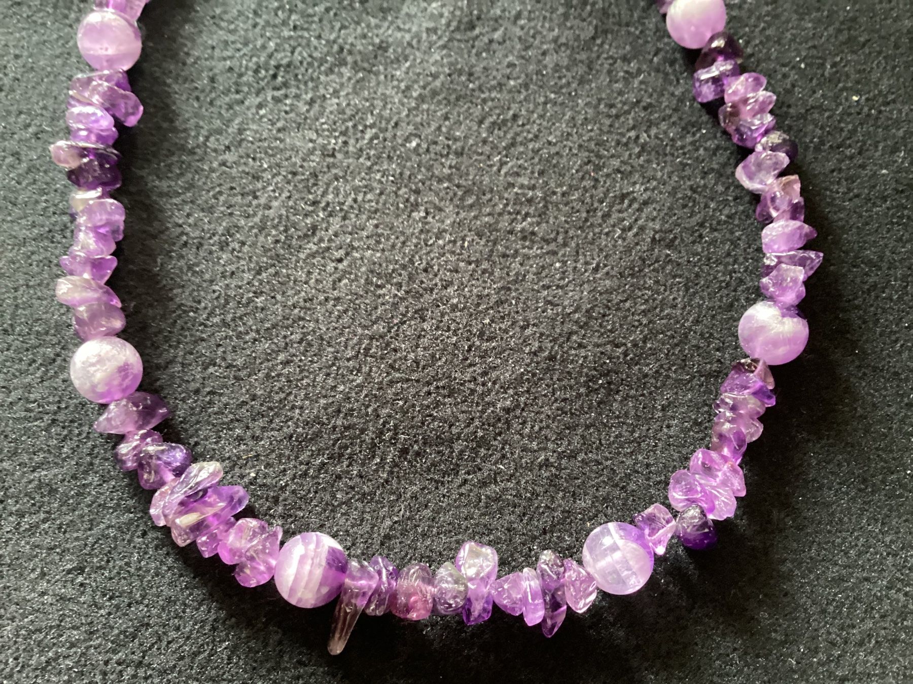 Catenine: Wunderschöne Heilstein Edelstein Splitterkette: Amethyst – Nuovo e nell'imballaggio originale da Laax venduto da kri_95f5 4
