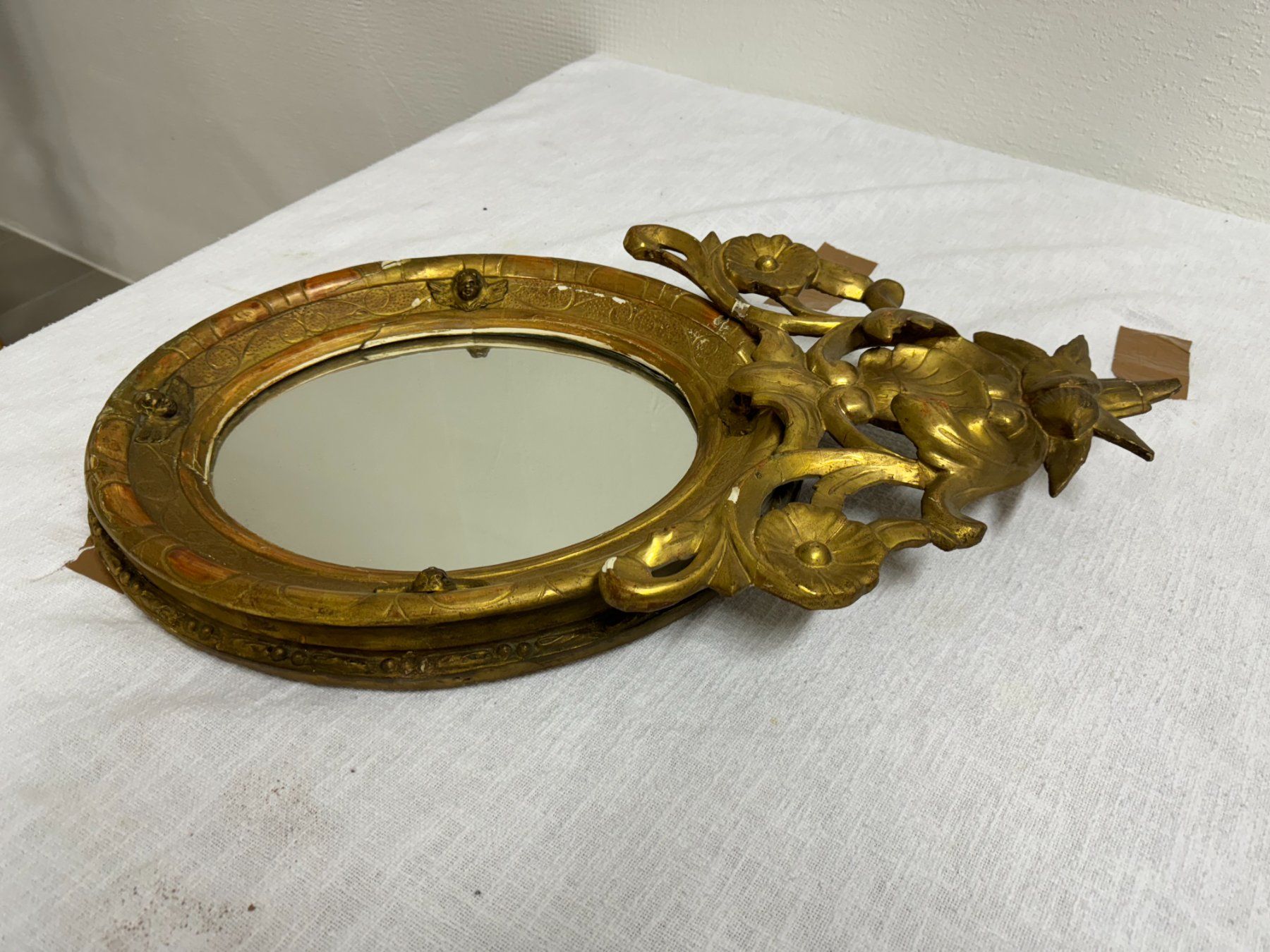 Specchi: Rare Vintage Classic Mirror – Usato da Gsteig b. Gstaad venduto da Auctionly 3