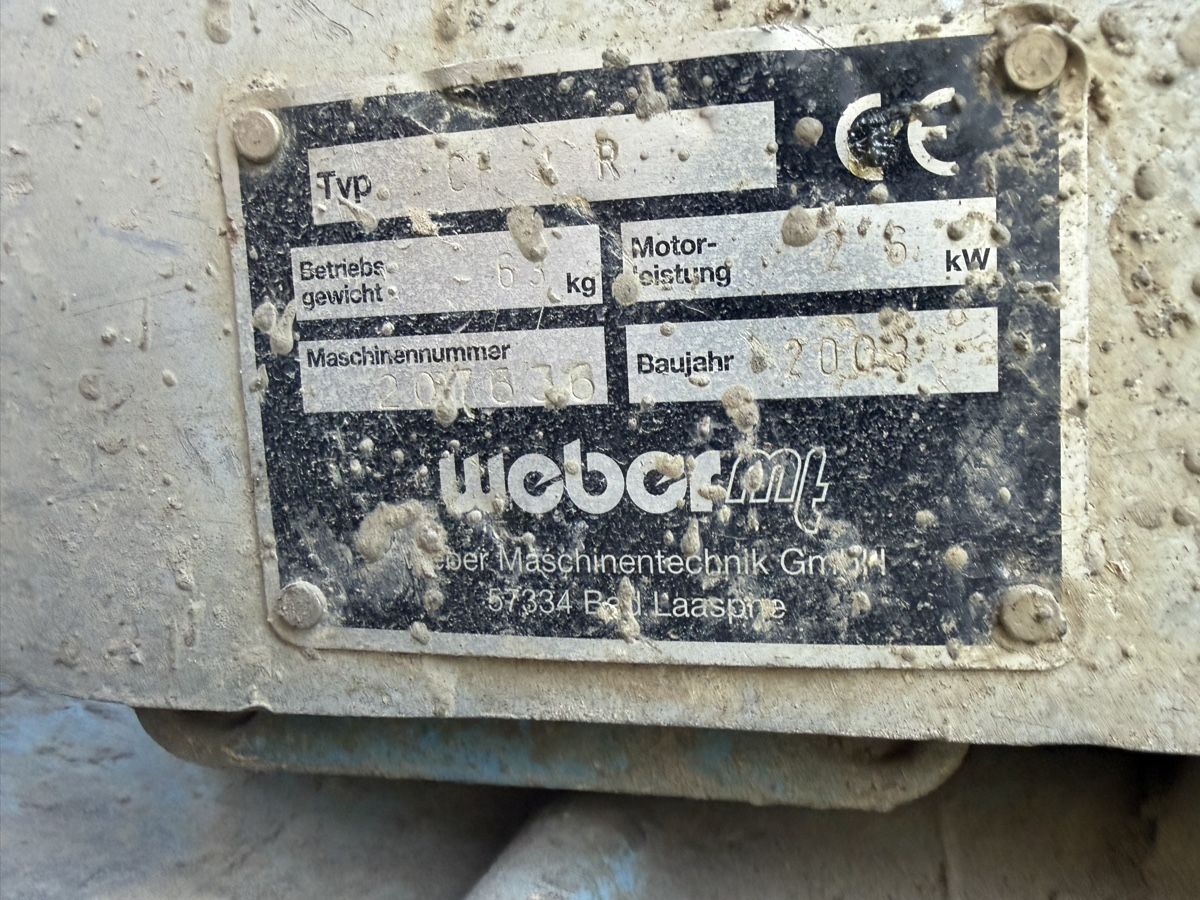 Tutte le macchine: Vibrationsplatte Weber  – Usato da Niederbipp venduto da baggerch 5