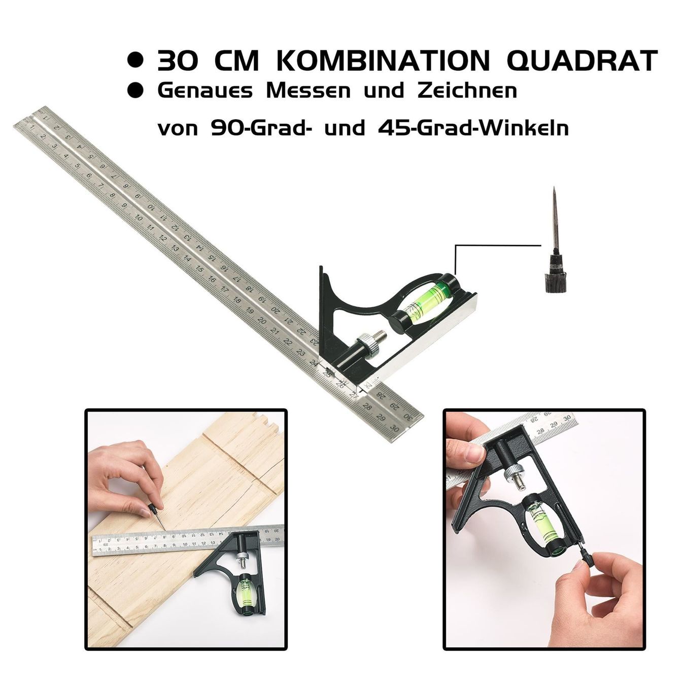 Messen: 90 45 Grad winkel Winkelmesser Set – Neu (gemäss Beschreibung) aus Thun von 365buy 3