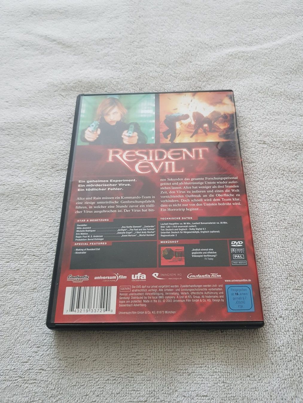 Alle DVDs: Resident Evil (DVD) – Gebraucht aus Liestal von tonic 2