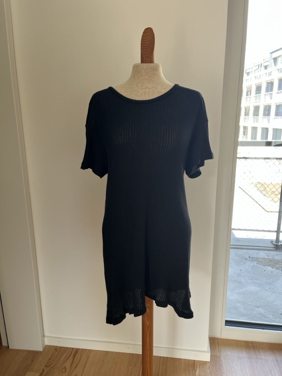 Vestiti: Schwarzes Rippstrick Kleid Grösse one size – Usato da Zürich venduto da Mrstm4