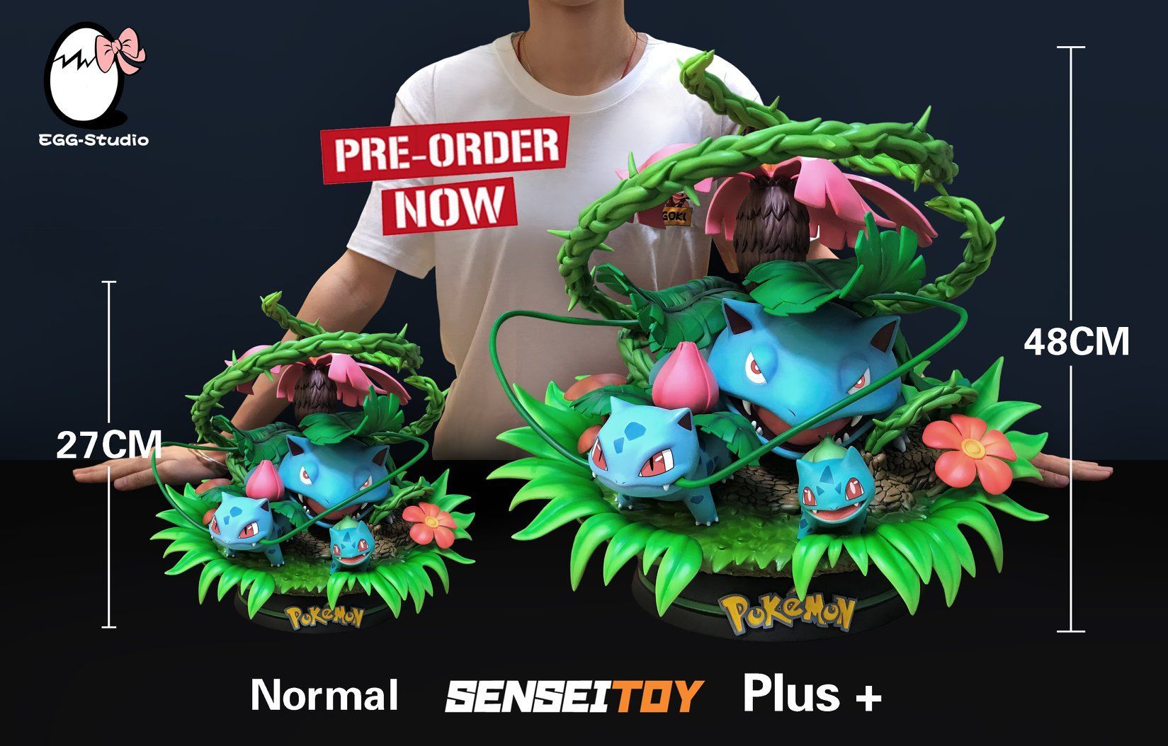 Pokémon Statuette: EGG Studio Pokemon Starter – Usato da Niederrohrdorf venduto da elwey 1