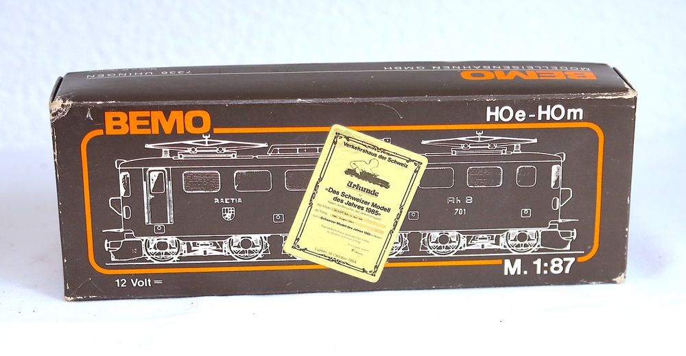 Bemo Modelleisenbahnen: Bemo 1254 Elektrolokomotive Ge 6/6 RhB 701 RAETIA HOm - Bil – Neu und originalverpackt aus Ipsach von locky55 4