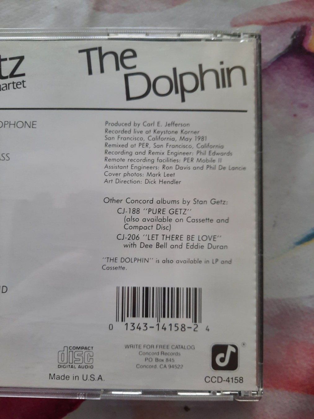 CDs: CD The Stan Getz Quartet - The Dolphin – Gebraucht aus Pully von bro_n52j 3