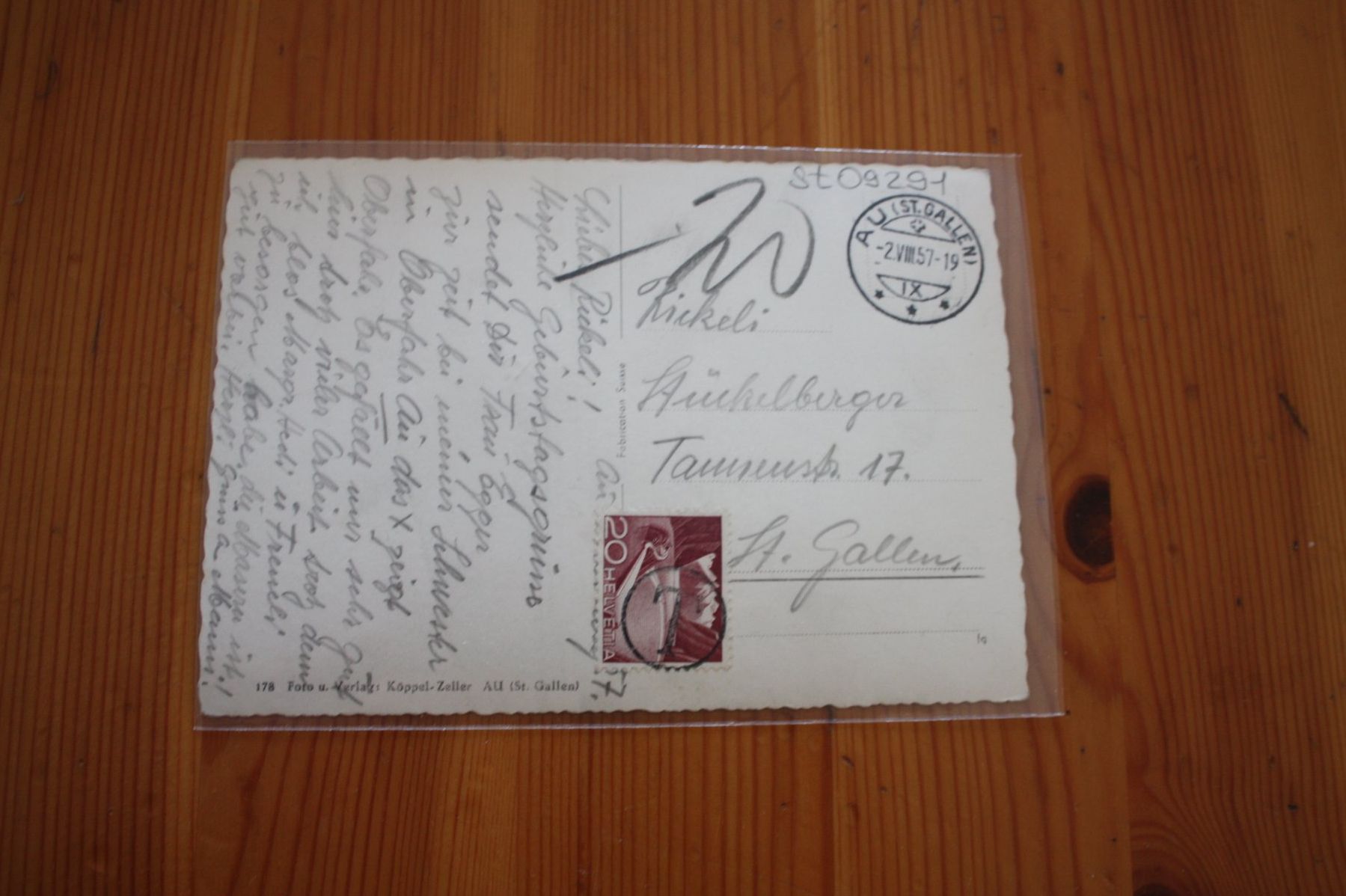 Cartoline postali: Au Rheintal – Usato da Altstätten SG venduto da sulim 1