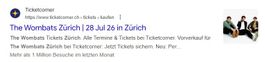 The Wombats Konzert Zürich 28.07.2026 im X-Tra