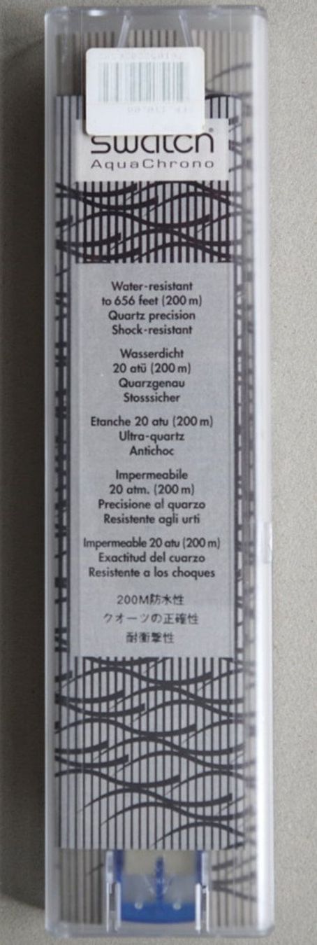 Swatch Orologi: SWATCH AquaChrono – Nuovo e nell'imballaggio originale da Erlinsbach SO venduto da mustreduce 4