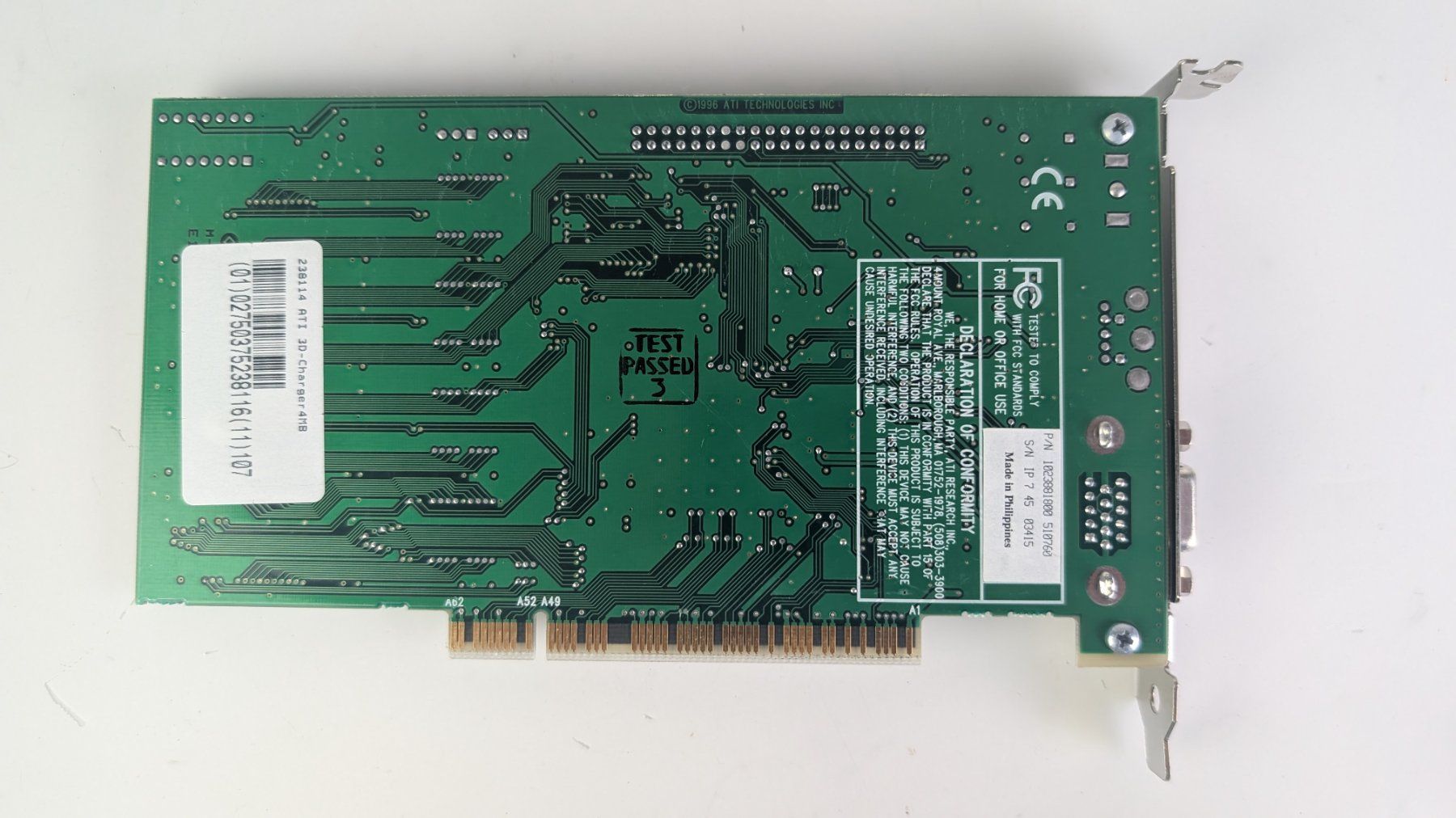 Schede grafiche: ATI 3D Rage II+ DVD Grafikkarte – Usato da Zürich venduto da axolottchen 2