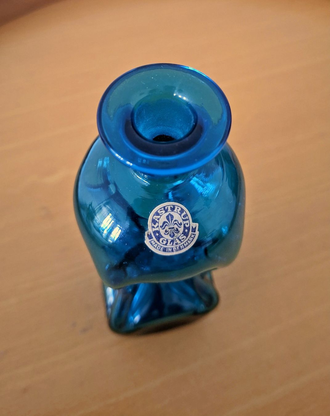 Caraffe: Kastrup Glas Karaffe blau Dänemark  – Usato da Luzern venduto da alpler1 1