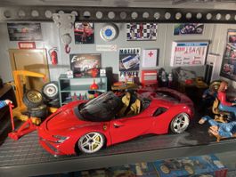 Ferrari SF90 Spider Rot 1:18 Einzelstück Top Zustand!