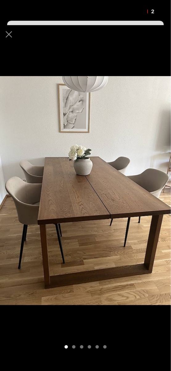Ikea Tavoli: Tisch Eichenfurnier dunkelbraun Ikea 220cmx100cm – Usato da Pieterlen venduto da cel_l2dt 2