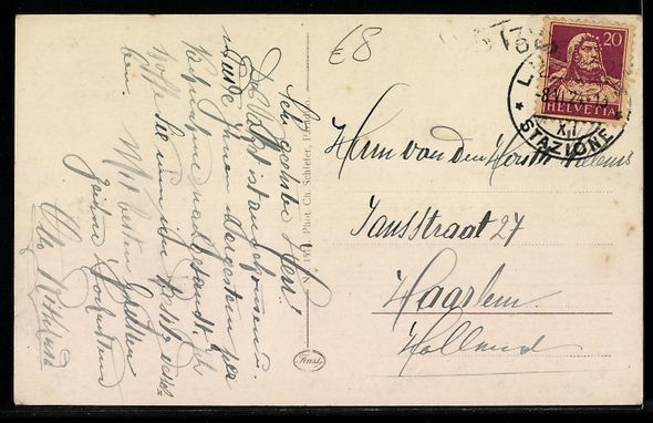 Cartes postales: AK Lugano-Paradiso, Hotel Ritschard – D'occasion à Berlin par bartko-reher 1