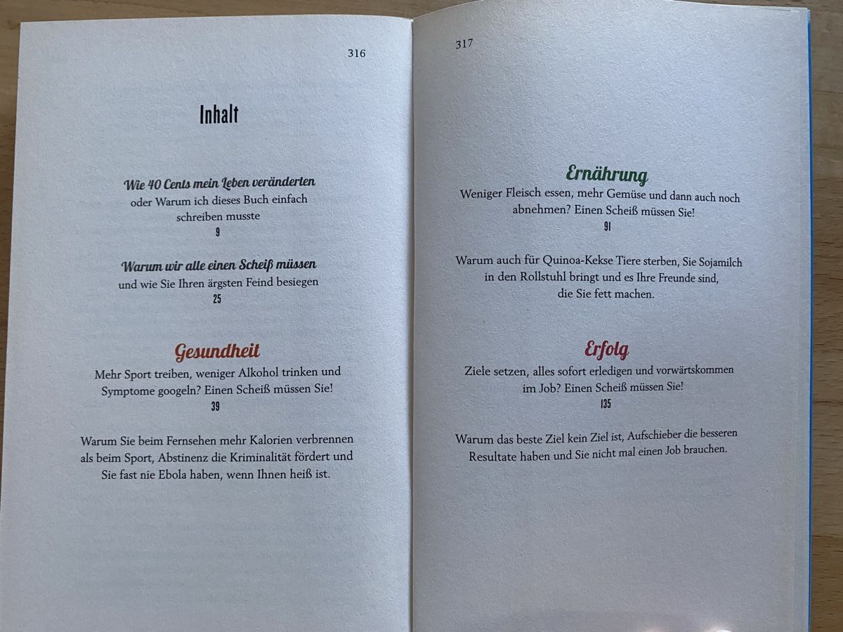Libri: Einen Scheiss muss ich - Sean Brummel – Usato da Schwarzenburg venduto da Michellu 7
