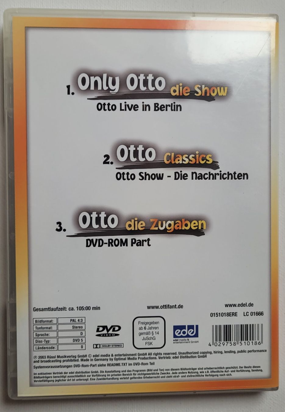 Tutti i DVDs: OTTO - DIE DVD – Usato da Neftenbach venduto da Mador6 1
