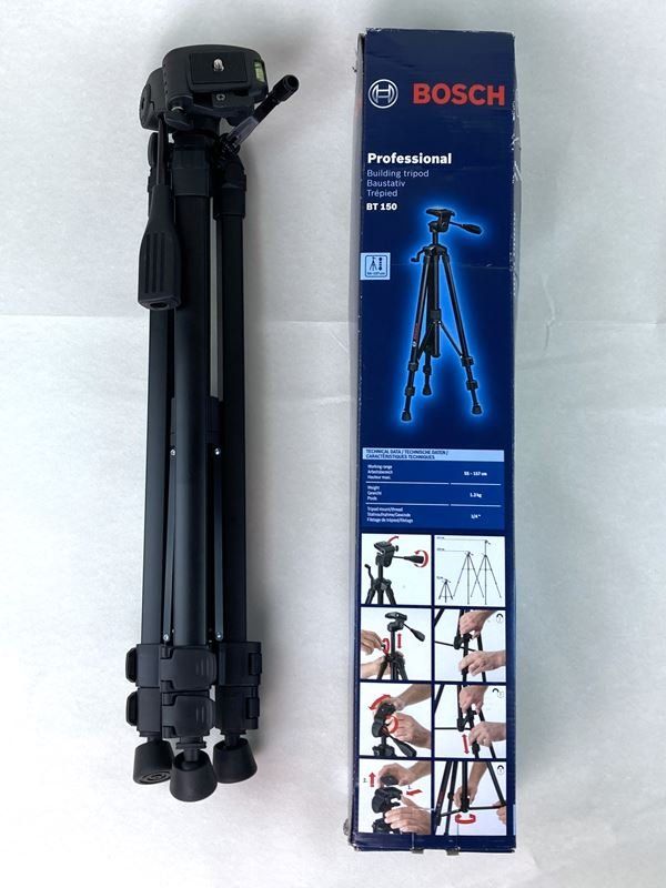Bosch Treppiedi & Teste: BOSCH PROFESSIONAL | Laserstativ | BT150 | 55-157 – Nuovo (secondo la descrizione) da Wittenbach venduto da Restwert_St-Gallen