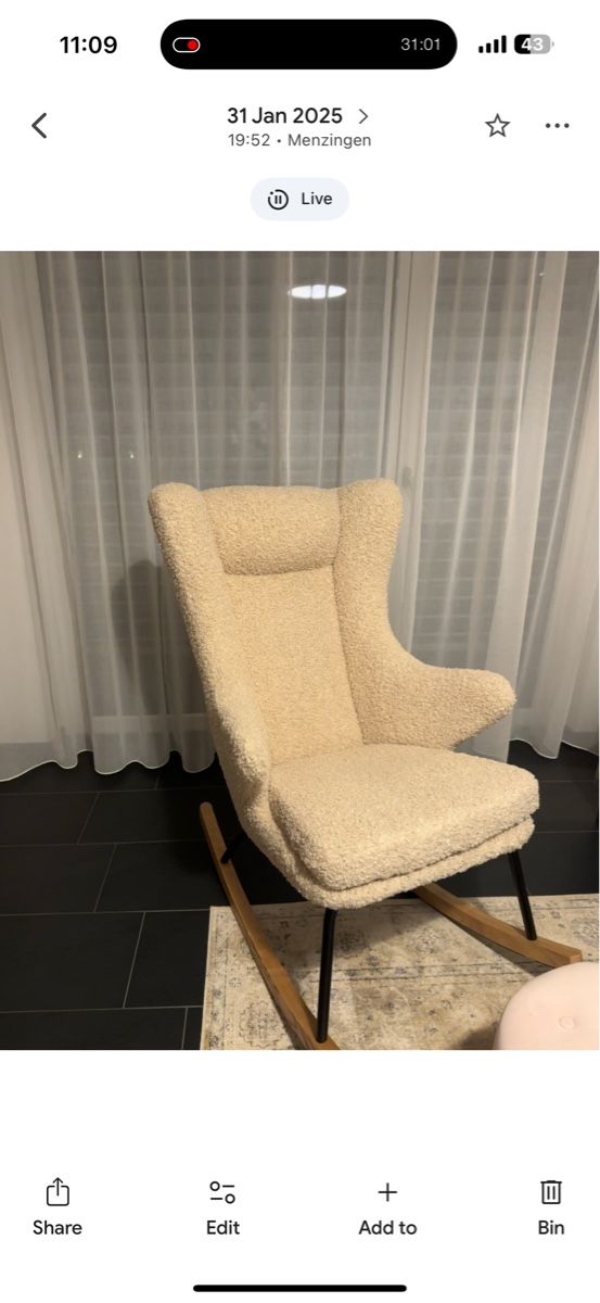 Poltrone: Nursing chair – Nuovo (secondo la descrizione) da Edlibach venduto da par_8h7s