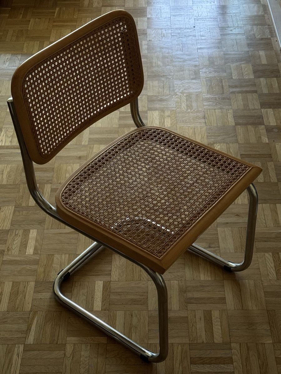 Chaises: Freischwinger mit Korbgeflecht ähnlich Thonet – D'occasion à Zürich par Fahrenhyde