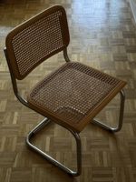 Freischwinger mit Korbgeflecht ähnlich Thonet