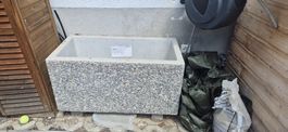 Beton Pflanztrog "Creabeton CASTELLO" 100/50/50 cm, grau. 