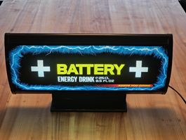Leuchtreklame BATTERY Energy Drink