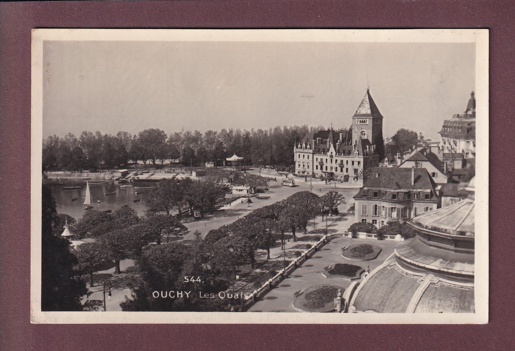 Cartoline postali: LAUSANNE - Ouchy - Château – Usato da Pully venduto da nicecards