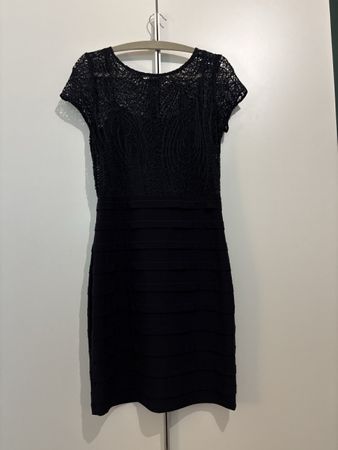 Cocktailkleid, dunkelblau, Comma, 38