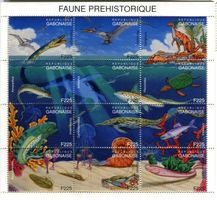 Block "Dinosaurier". Gabun
