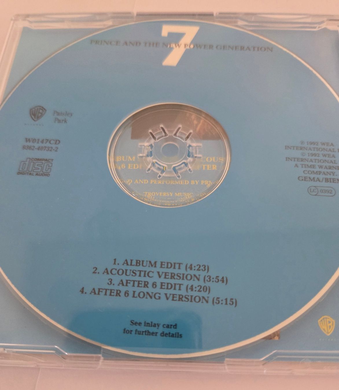 CD: Prince & The New Power Generation - 7 - CD Single – Nuovo (secondo la descrizione) da Olten venduto da clayrout 1