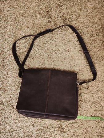Tasche Greenland Westcoast Leder dunkelbraun Schultertasche 