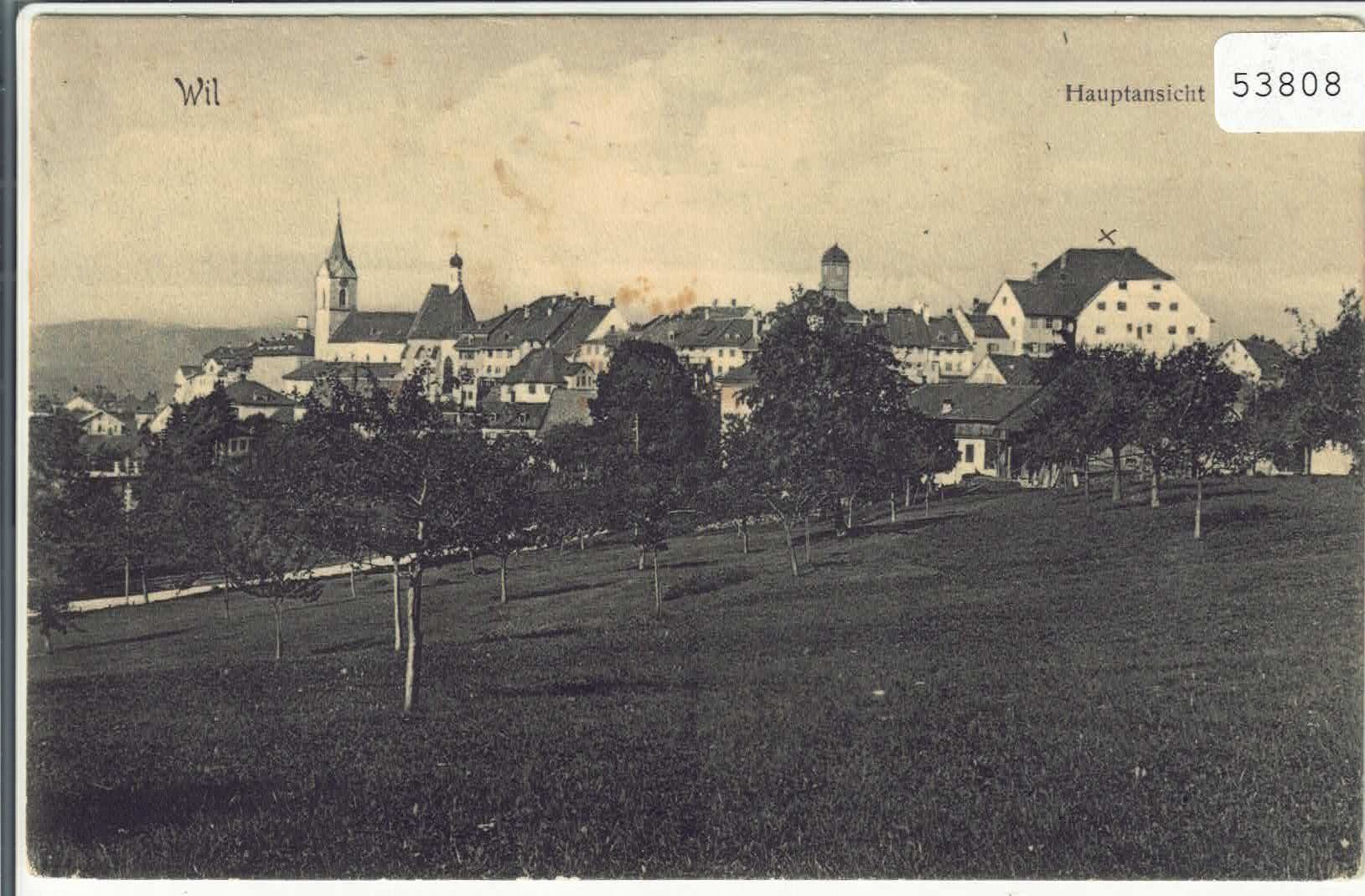 Cartoline postali: Wil SG - Hauptansicht – Usato da Ettingen venduto da Kartenplanet