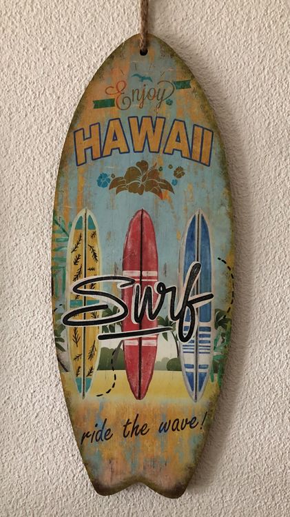 Planche Décorative Tiki 100 Cm – Bois – Style Hawaï/Kona – Décoration Murale
