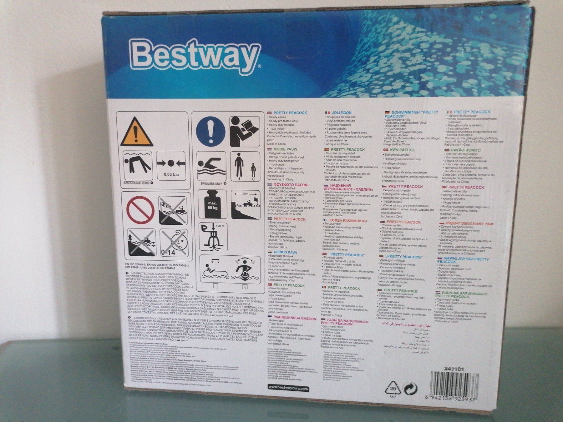 Bestway Piscine: Bestway Schwimmtier "Pretty Peacock" – Nuovo e nell'imballaggio originale da Bäch SZ venduto da Swissy46 3