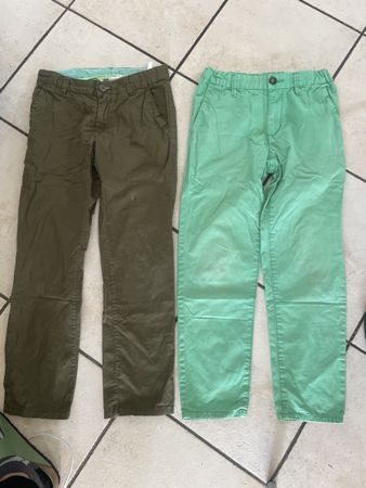 2 leichte H&M Sommer Hosen Gr. 140
