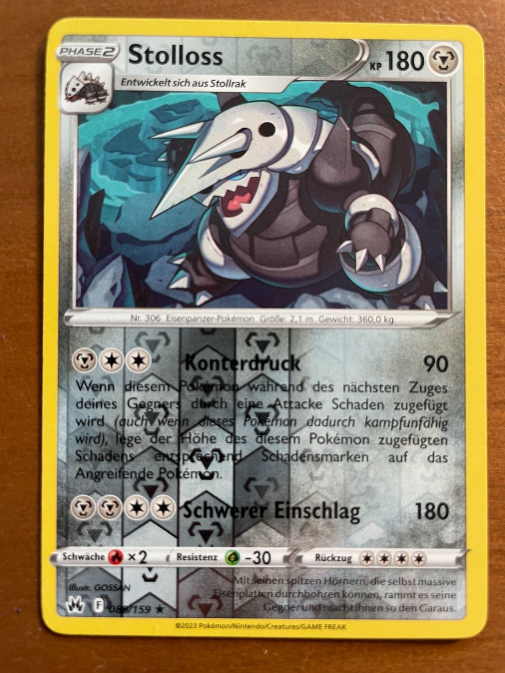 Pokémon Carte collezionabili: Pokemon Stollos Reverse (Versand gratis) – Nuovo (secondo la descrizione) da Chur venduto da Angerson