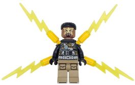 LEGO Marvel sh0945 Electro - Black and Dark Tan Outfit